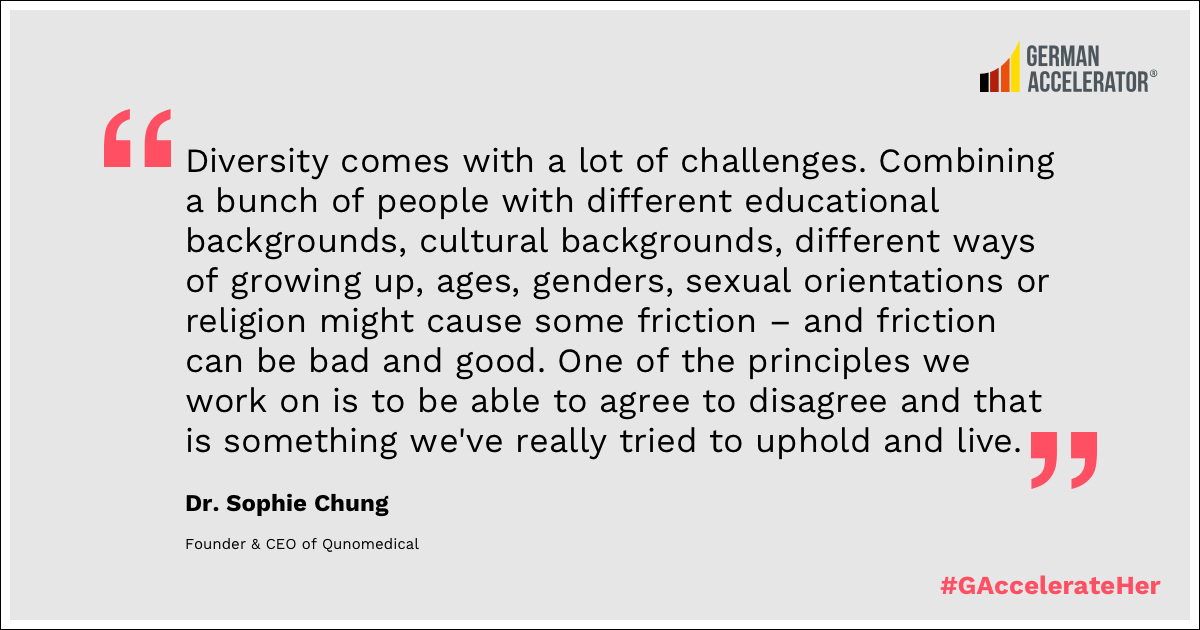 Quote Visual Sophie Chung about diversity