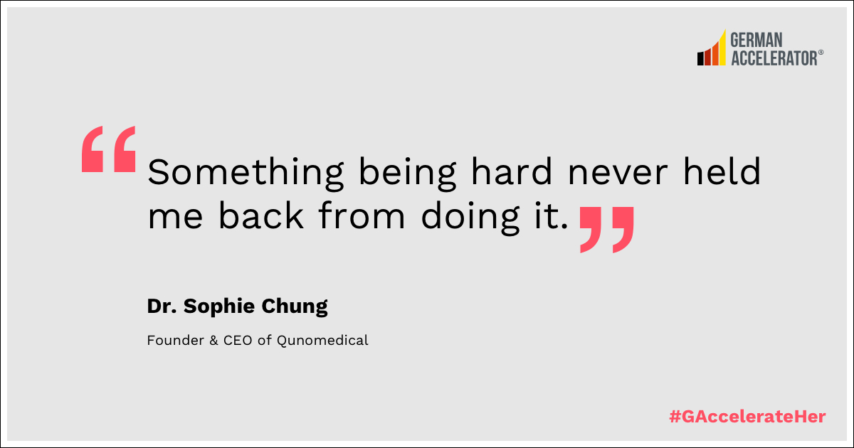 Quote Visual Sophie Chung about motivation