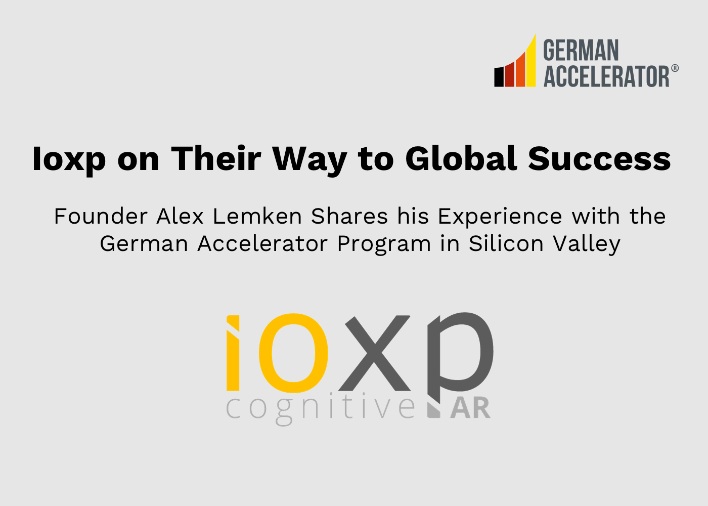 Ioxp on Their Way to Global Success