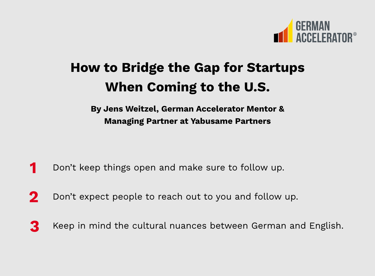 How to Untangle “Investor Speak” and Other Business Peculiarities as a German Founder in a Foreign Market